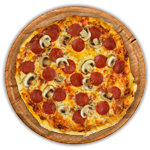 Pepperoni & Mushroom Pizza  12" 